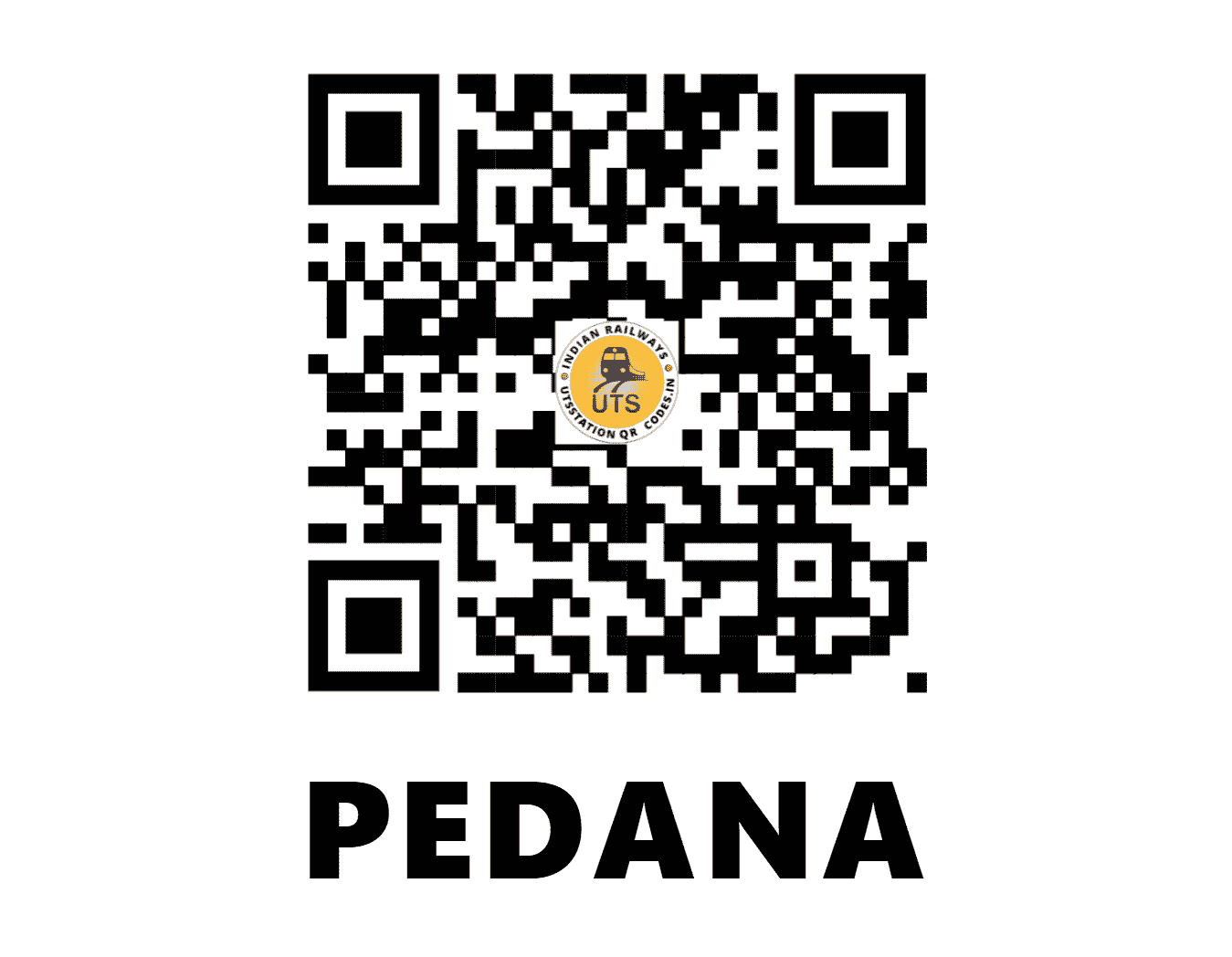 UTS QR Code for PEDANA - PAV - SC (ANDHRA PRADESH)